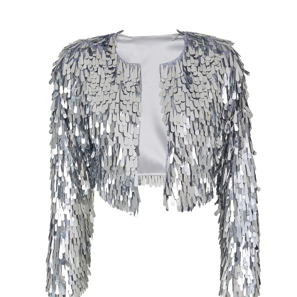 Silver Sequin Women's Jacket